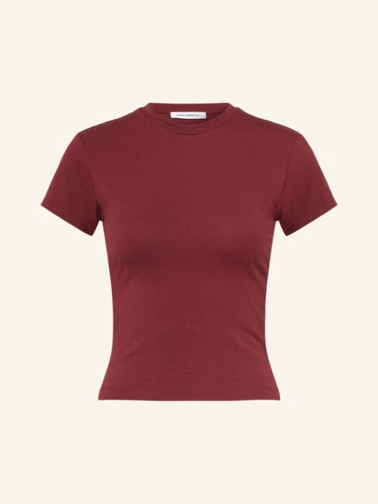Zdjęcie produktu Good American T-Shirt rot CIEMNOCZERWONY