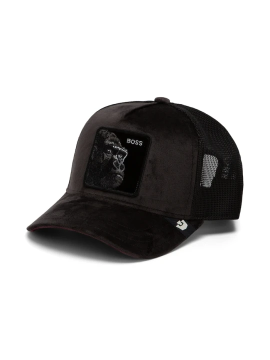 Zdjęcie produktu Goorin Bros czapka z daszkiem trucker welurowa Velour Boss czarny
