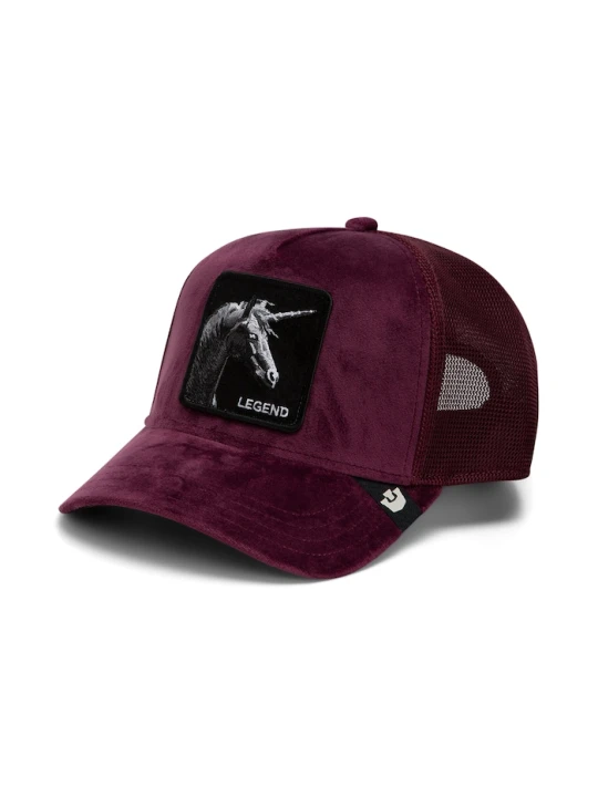Zdjęcie produktu Goorin Bros czapka z daszkiem trucker welurowa Velour Legend bordowy