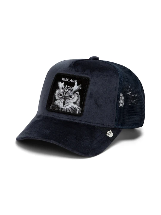 Zdjęcie produktu Goorin Bros czapka z daszkiem trucker welurowa Velour Wise Ass granatowy