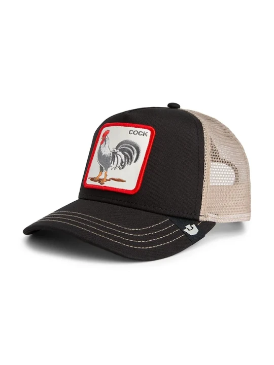 Zdjęcie produktu Goorin Bros czapka z daszkiem z dodatkiem bawełny Rooster Trucker czarny