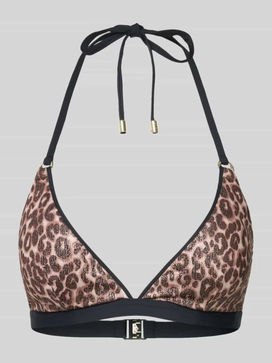 Zdjęcie produktu Góra bikini w formie trójkąta model 'Leopard Beach' JOOP! Czarny