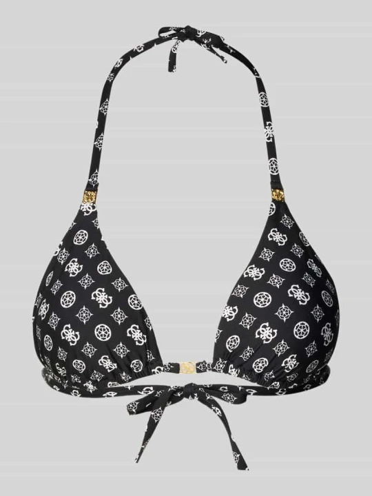 Zdjęcie produktu Góra bikini w kształcie trójkąta model 'SOLEIL' Guess Czarny