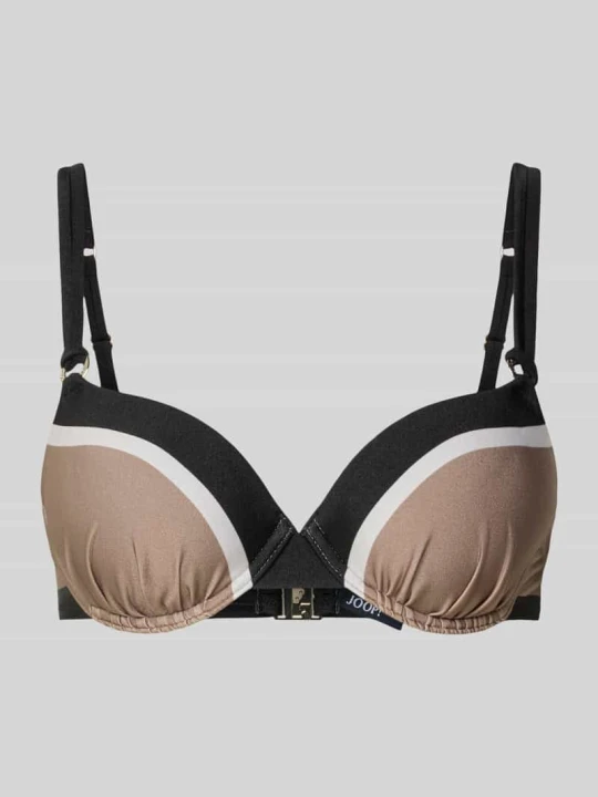 Zdjęcie produktu Góra bikini w stylu color blocking JOOP! Czarny