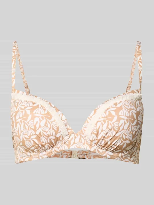 Zdjęcie produktu Góra bikini we wzór na całej powierzchni model 'COASTAL BOHEMIA' WATERCULT Beżowy