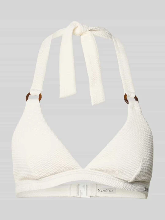Zdjęcie produktu Góra bikini z fakturowanym wzorem Marc O'Polo Biały