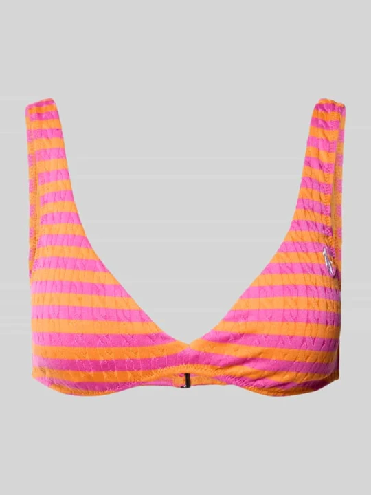 Zdjęcie produktu Góra bikini z fakturowanym wzorem Polo Ralph Lauren Mocnoróżowy