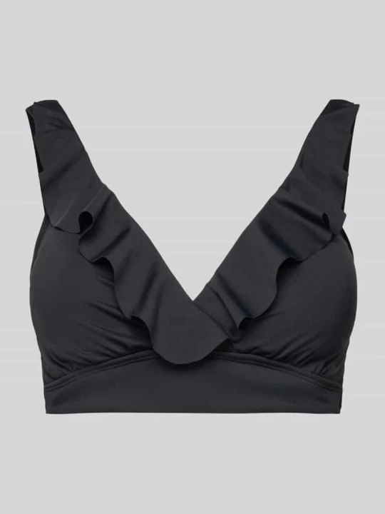 Zdjęcie produktu Góra od bikini z falbanami Lauren Ralph Lauren Czarny