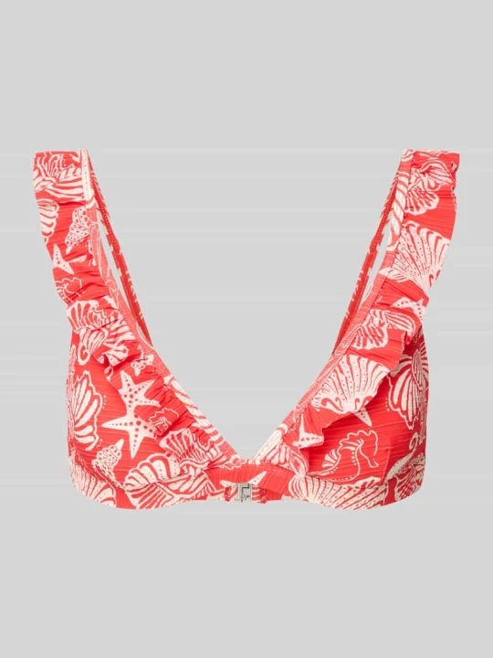 Zdjęcie produktu Góra bikini z falbanami Shiwi Koralowy