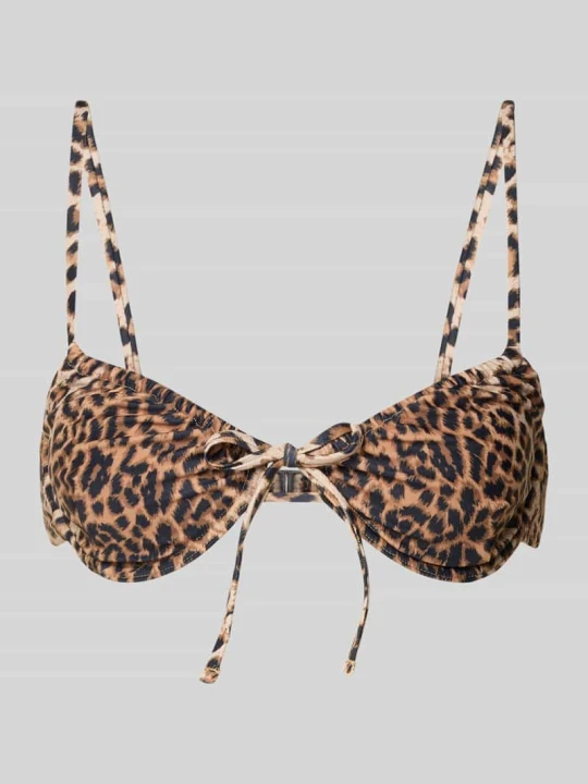 Zdjęcie produktu Góra bikini z fiszbinami model 'LIPPA' Pieces Ciemnobrązowy