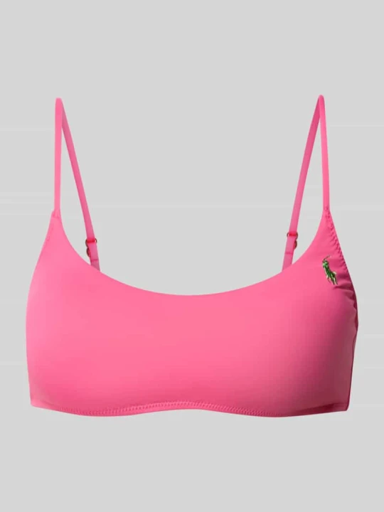 Zdjęcie produktu Góra bikini z haftowanym logo Polo Ralph Lauren Mocnoróżowy