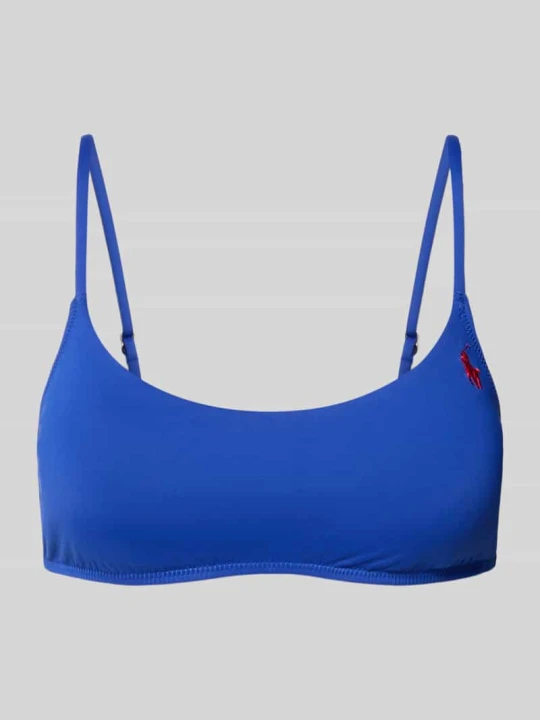 Zdjęcie produktu Góra bikini z haftowanym logo Polo Ralph Lauren Królewski niebieski