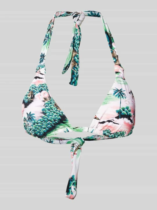 Zdjęcie produktu Góra bikini z nadrukiem na całej powierzchni Tommy Hilfiger Złamany biały