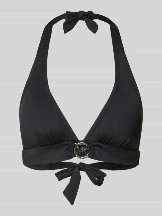 Zdjęcie produktu Góra bikini z wyjmowanymi miseczkami model 'SOLIDS' Michael Kors Czarny