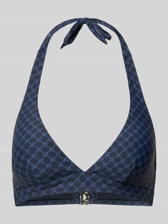 Zdjęcie produktu Góra bikini z wzorem logo Model 'Cortina Beach' JOOP! Ciemnoniebieski