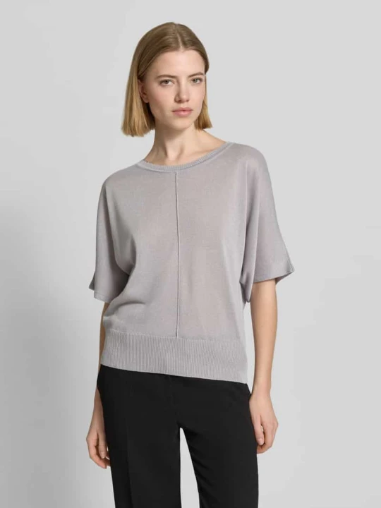 Zdjęcie produktu Góra o kroju relaxed fit z mieszanki wiskozy w imitacji dzianiny MORE & MORE Jasnoszary