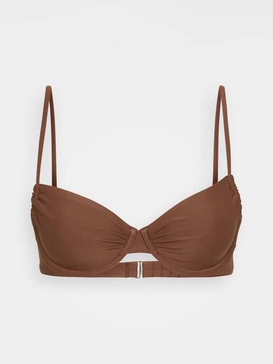 Zdjęcie produktu Góra od bikini Abercrombie & Fitch ciemnobrązowy