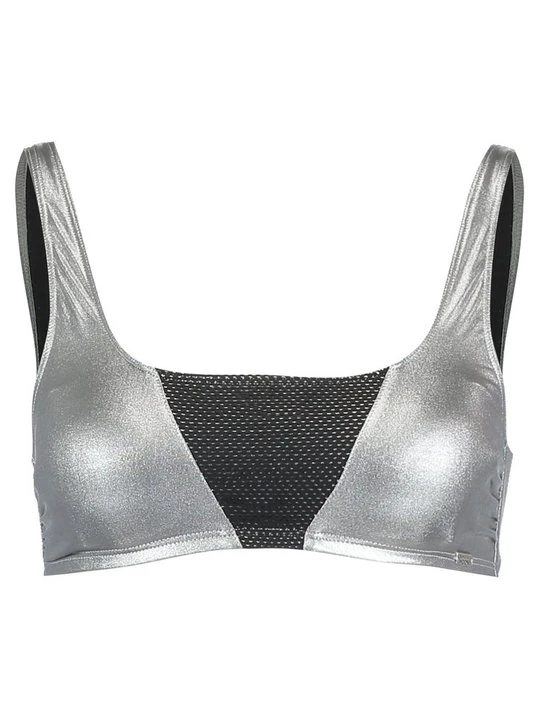 Zdjęcie produktu Góra od bikini Banana Moon metaliczny szary