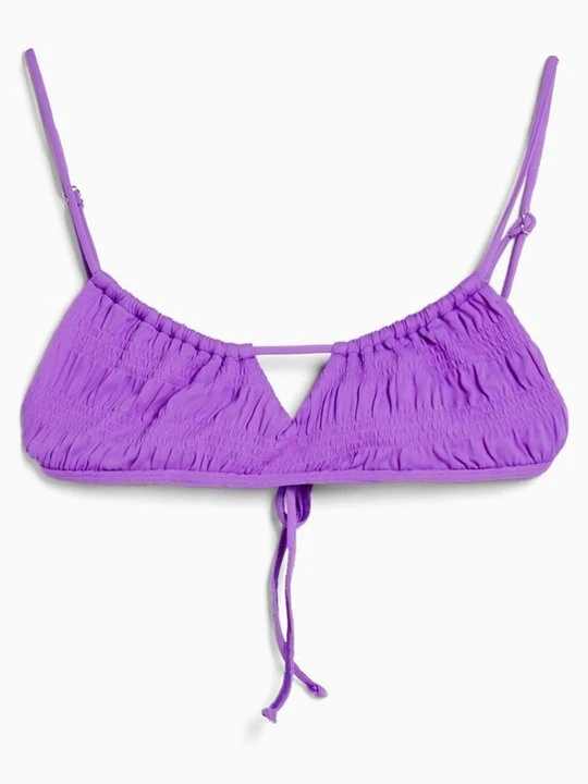 Zdjęcie produktu Góra od bikini Bershka fioletowy melanż