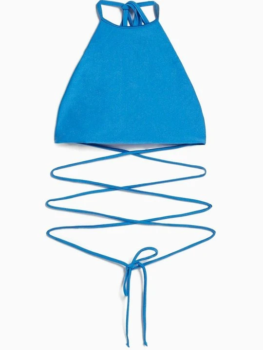 Zdjęcie produktu Góra od bikini Bershka granatowy