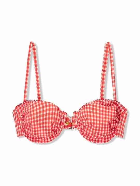 Zdjęcie produktu Góra od bikini Bershka czerwony