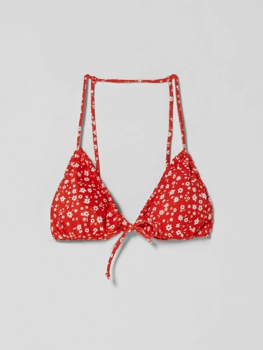 Zdjęcie produktu Góra od bikini Bershka czerwony