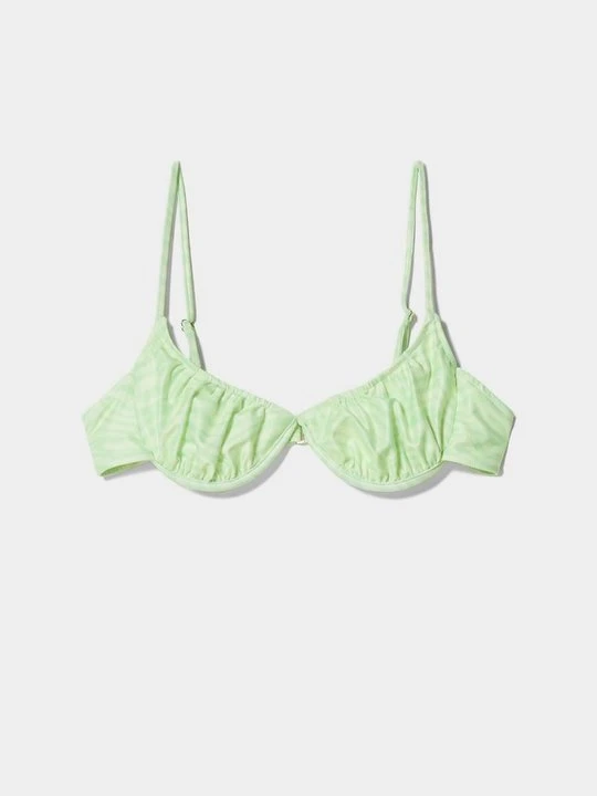 Zdjęcie produktu Góra od bikini Bershka zielony