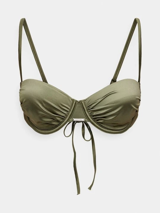 Zdjęcie produktu Góra od bikini Calvin Klein ciemnozielony
