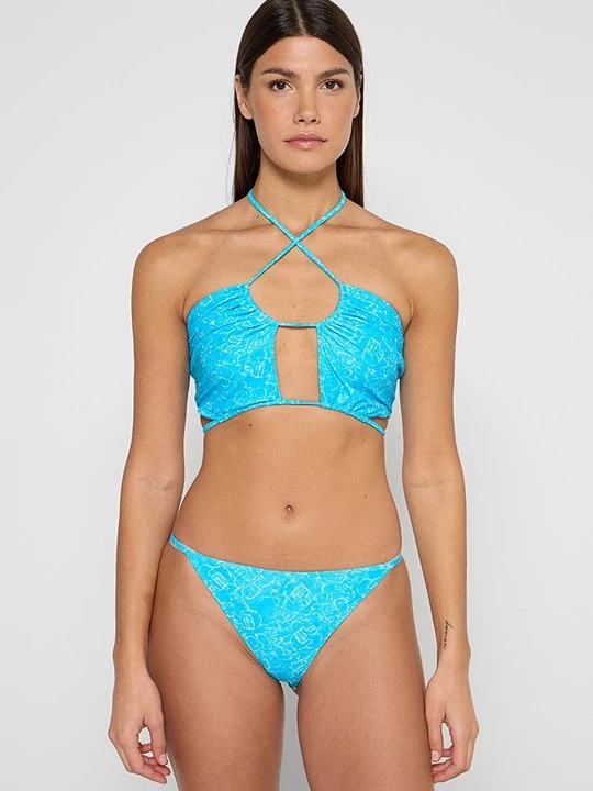 Zdjęcie produktu Góra od bikini Ganni niebieski