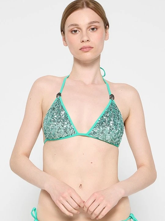 Zdjęcie produktu Góra od bikini Kurt Geiger turkusowy