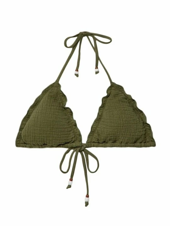 Zdjęcie produktu Góra od bikini Stradivarius khaki