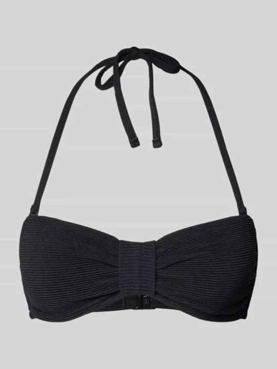 Zdjęcie produktu Góra od bikini w formie bandeau ze strukturalnym wzorem Jake*s Czarny