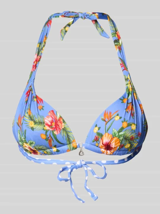 Zdjęcie produktu Góra od bikini we wzór na całej powierzchni model 'DOLCEVITA NIKO' Banana Moon Niebieski