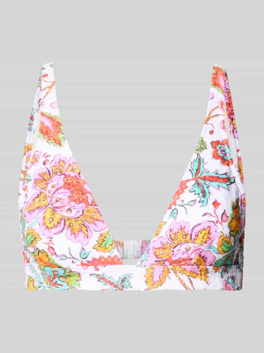 Zdjęcie produktu Góra od bikini we wzór na całej powierzchni model 'HOUTEBA DINO' Banana Moon Biały