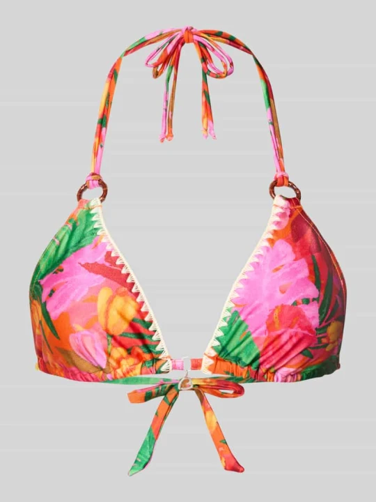Zdjęcie produktu Góra od bikini we wzór na całej powierzchni model 'YERO ALAMEA' Banana Moon Pomarańczowy