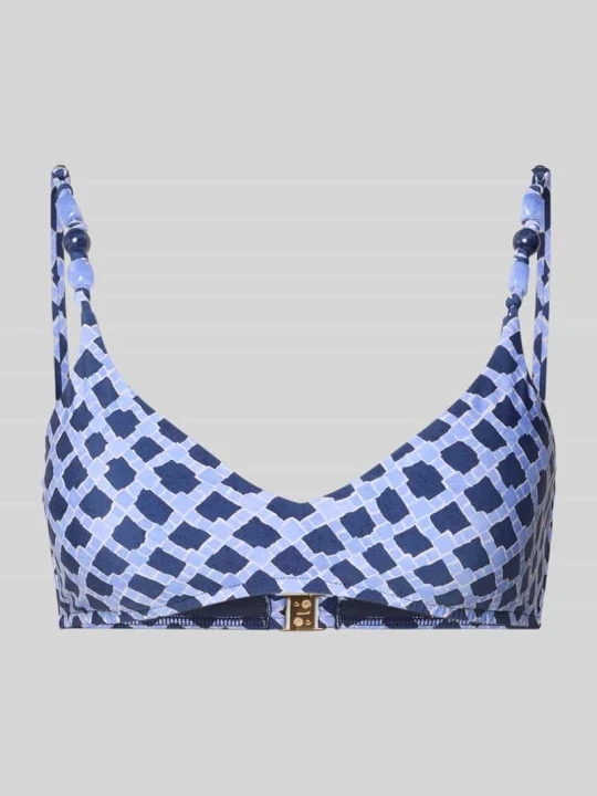 Zdjęcie produktu Góra od bikini we wzór na całej powierzchni z perły model 'MARSEILLE' Seafolly Niebieski