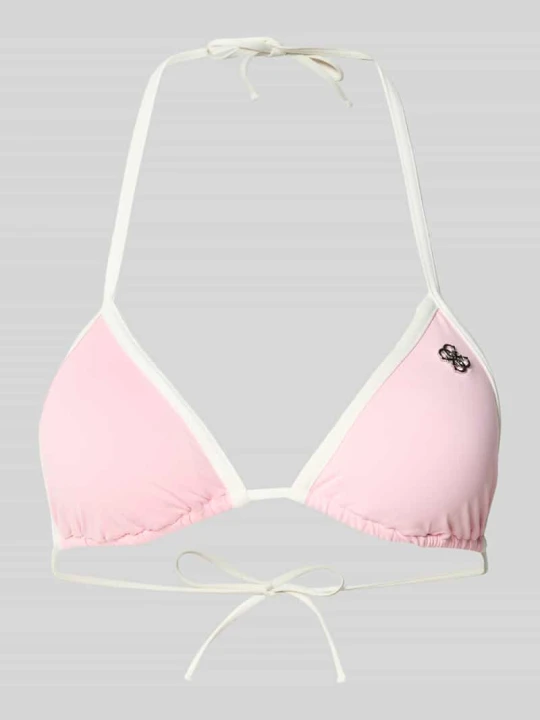 Zdjęcie produktu Góra od bikini z aplikacją z logo model 'Niki' Guess Różowy