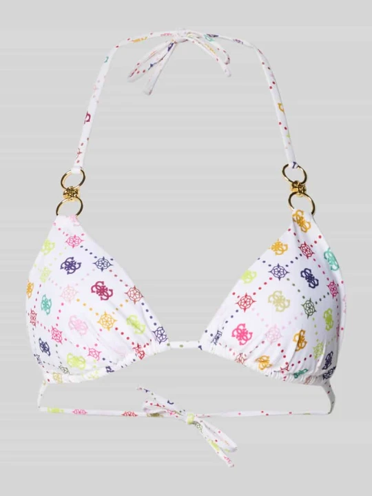 Zdjęcie produktu Góra od bikini z detal z logo model 'Ines' Guess Biały
