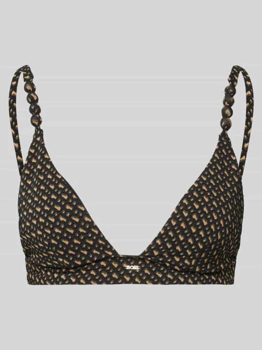 Zdjęcie produktu Góra od bikini z detal z logo model 'PEARL' Boss Średniobrązowy