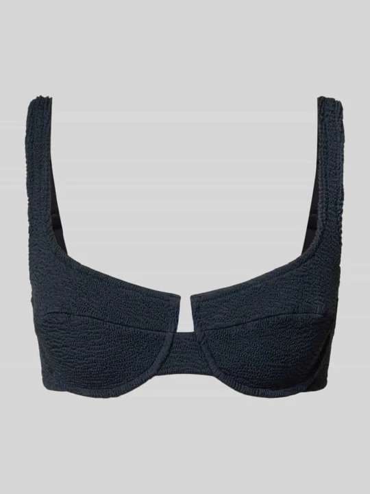 Zdjęcie produktu Góra od bikini z fakturowanym wzorem model 'Amira' MC2 Saint Barth Czarny