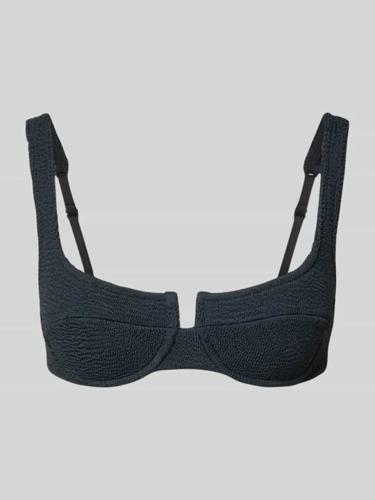 Zdjęcie produktu Góra od bikini z fakturowanym wzorem model 'Amira' MC2 Saint Barth Miętowy