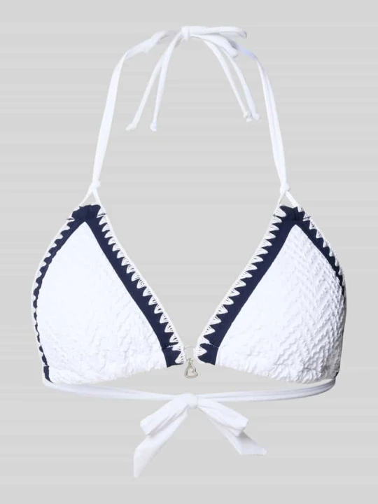 Zdjęcie produktu Góra od bikini z fakturowanym wzorem model 'BLUCO' Banana Moon Biały