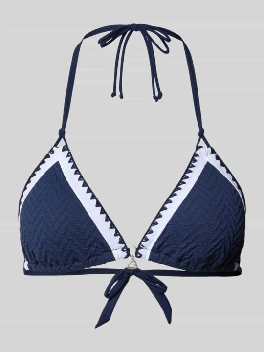 Zdjęcie produktu Góra od bikini z fakturowanym wzorem model 'BLUCO' Banana Moon Ciemnoniebieski