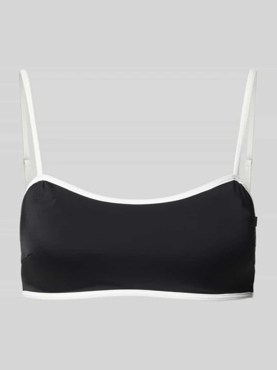 Zdjęcie produktu Góra od bikini z kontrastową lamówką model 'FIA SOLID' NEO NOIR Czarny