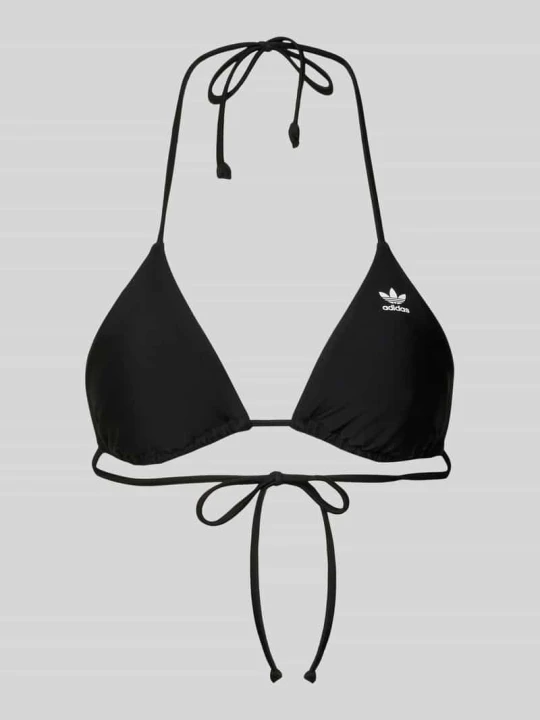 Zdjęcie produktu Góra od bikini z nadrukiem logo adidas Originals Czarny