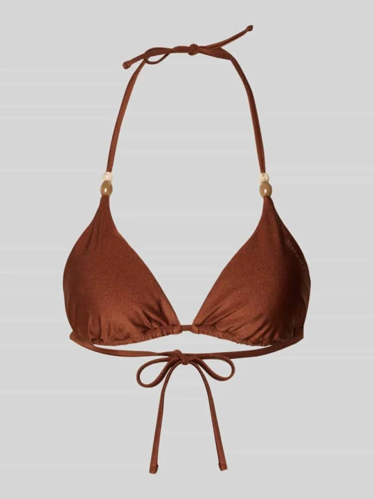 Zdjęcie produktu Góra od bikini z nadrukiem z logo Marc O'Polo Średniobrązowy