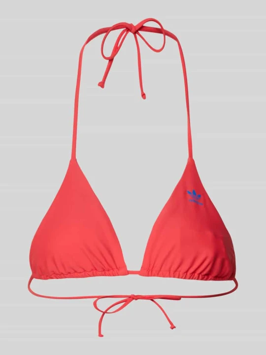 Zdjęcie produktu Góra od bikini z nadrukiem z logo Model 'ADIC BIKINI TOP BLACK' adidas Originals Czerwony