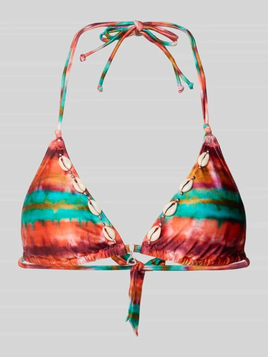 Zdjęcie produktu Góra od bikini z ozdobnym obszyciem Model 'Yero Solaya' Banana Moon Pomarańczowy