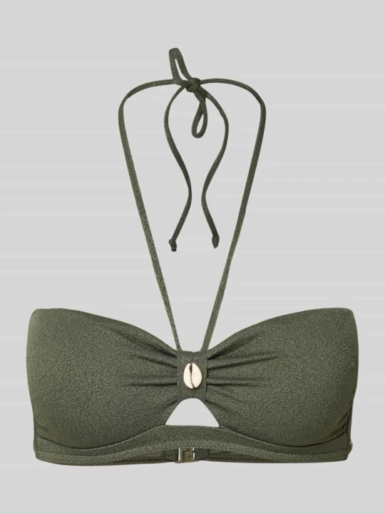 Zdjęcie produktu Góra bikini z ozdobnym wykończeniem z muszelek model 'Kenteo' Banana Moon Khaki