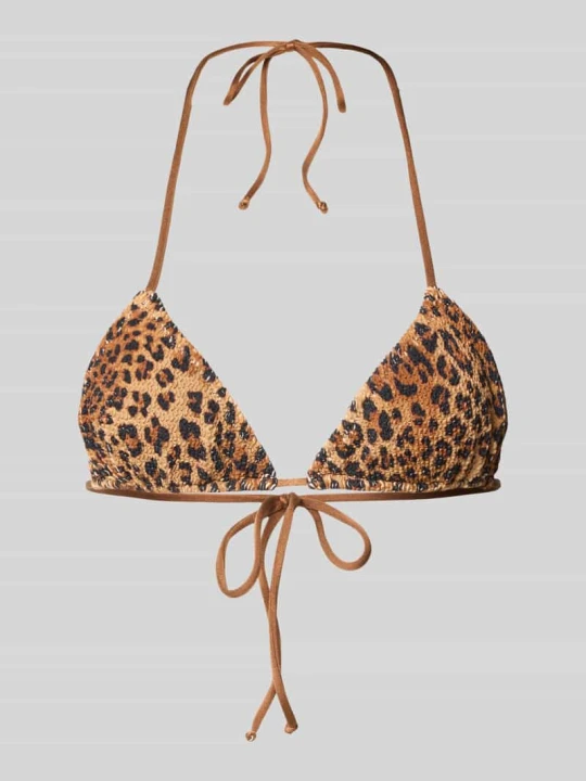 Zdjęcie produktu Góra od bikini z wiązaniem model 'LEAH' MC2 Saint Barth Średniobrązowy